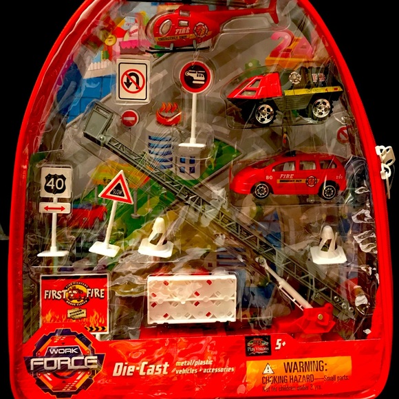 Other - New, Work Force Fire Themed Vehicle’s in Knapsack